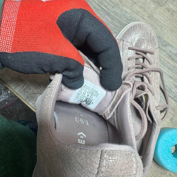 Converse One Star Platform Ox Mauve Suede Sneakers Women's Size 7.5 - Picture 5 of 7